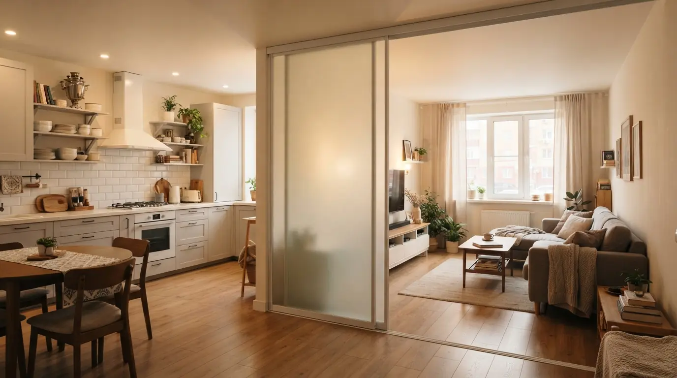 Раздвижные перегородки высокие — фото