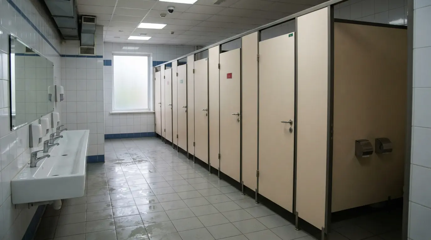 Сантехнические перегородки в туалет — пример работы 7